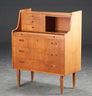 Chatol af teak, 1950erne