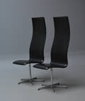 Arne Jacobsen. Par vintage Oxford kontorstole, model 3172 2 