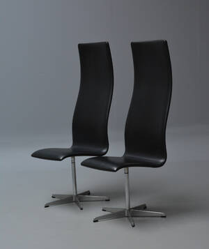 Arne Jacobsen. Par vintage Oxford kontorstole, model 3172 2 
