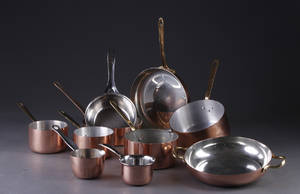 Samling kobbertøj. 10