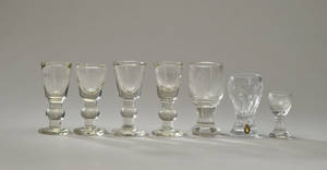 7 glas, heraf 3 frimurerglas, 1900-tallet 7