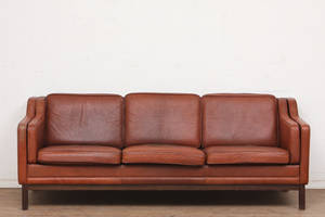 Tre personers lædersofa