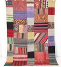 Orientmatta, flatvävd, Patchwork, 211x148 cm
