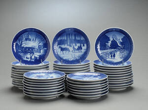 Royal Copenhagen. Samling juleplatter 48