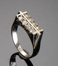 Brillantring af 14 kt. hvidguld ca 0.63 ct