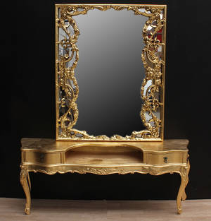 Toilettebord, rokokostil.