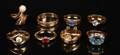 Samling ringe, 14 kt guld 8