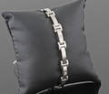 Stainless steel Diamond Bracelet approx. 0.08ct