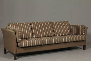 Mogens Hansen. 3-pers. sofa betrukket med uld
