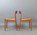 Niels O. Møller, Paar Stühle Modell No. 75 in Teak für J. L. Møller 2