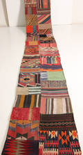 Orientmatta, flatvävd, Patchwork, 480x78 cm