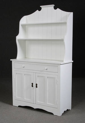 Køkkenskab, hvidmalet