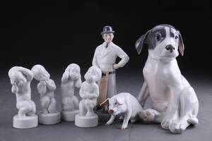 Royal Copenhagen, Bing  Grøndahl. Syv figurer af porcelæn 7