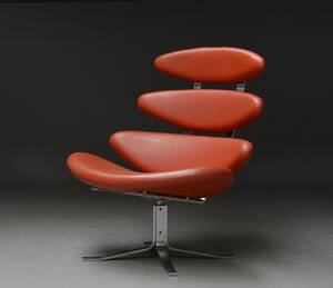 Poul M. Volther. Lænestol, Corona, Indian Red 