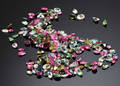 Uindfattede turmaliner - 51 ct.