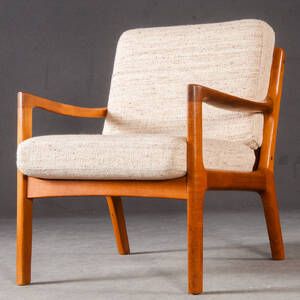 Ole Wanscher, Lounge Sessel Modell Senator 166 in Teak für France Søn