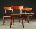 Dansk møbelproducent. Fire spisestole af teaktræ, 1960erne 4
