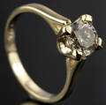 Solitaire ring ca. 1.12 ct.