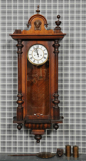 Vægur Regulatorur, mrk Gustav Becker, 1900-tallets begyndelse 