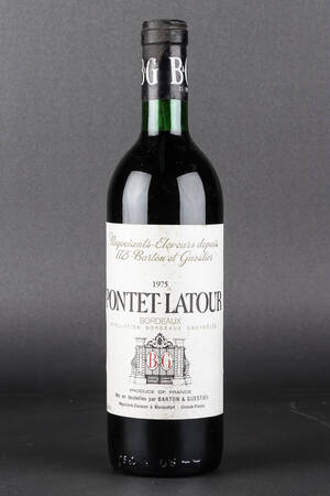 1 flaske Pontet - Latour 1975 Denne vare er sat til omsalg under nyt varenummer 4678450