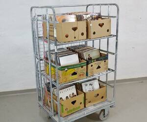 Stort parti vinylskivor, LP, blandade genrer