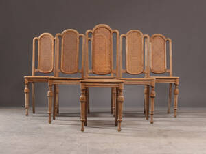 Sæt spisestole med fransk flet 6