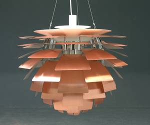 Poul Henningsen KoglenPendel, Ø. 72 cm i kobber.