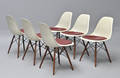 Charles Eames. Sæt på seks Vintage skalstole, model DSW. 1960-70erne 6