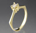 Solitaire ring ca. 0.18 ct.