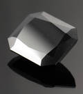 Uindfattet behandlet sort diamant ca 21.90  ct.