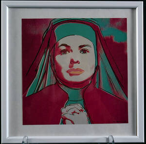 ANDY WARHOL. Efter. Färgoffset, Ingrid Bergman, 1983.