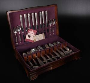 Amerikansk bestiksæt Danish Queen, sølvplet 54