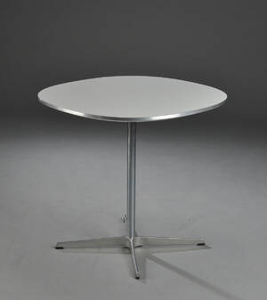 Arne Jacobsen  Piet Hein. Supercirkulært bord, hvid  