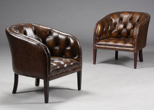 Chesterfield. Par lænestole 2 Denne vare er sat til omsalg under nyt varenummer 4907936