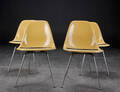 Charles Eames. Sæt på fire skalstole, model DSX 4  Denne vare er sat til omsalg under nyt varenummer 4096680