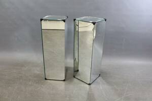 Piedestaler i spegelglas 2 st