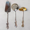 SERVERINGSBESTICK, silver, 3 delar