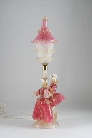 Bordslampa, troligen Murano, Italien