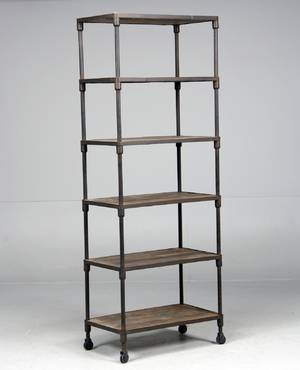 Bogreol industielt design, genbrugsmaterialer