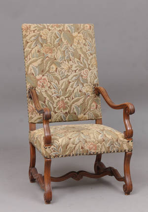 Kongestol af egetræ