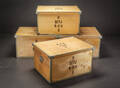 Fire stk. Plywood kasser fra Civilforsvaret 4 