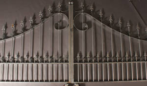 Dobbeltlåget smedejernsport med spir