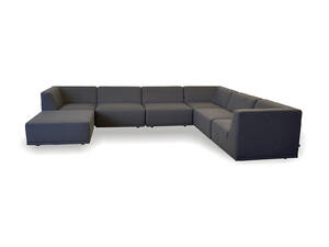 COUZ 151. Modulsofa bestående af 7 moduler, betrukket med slidstærkt SOHO stof i Antrazit. Designet af COUZ DESIGN TEAM Denne vare er sat til omsalg under nyt varenummer 4220031