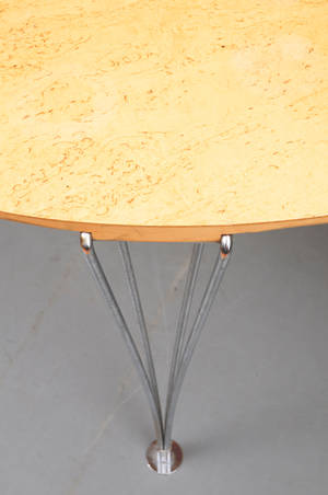 Piet Hein  Bruno Mathsson. Superellipsbord, skiva i björk