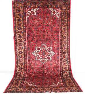 Persisk Hamedan tæppe. 355 x 195 cm