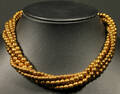 Collier, förgylld hematit
