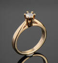 Brillant solitairering, ca 0.21 ct Denne vare er sat til omsalg under nyt varenummer 4484837