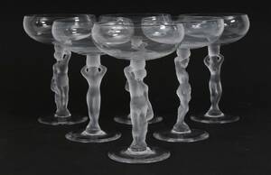 Champagneskålar 6st, kristall