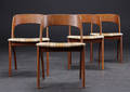 Dansk møbelproducent. Fire stole, teak. 4