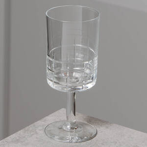 VINGLAS, 6 st, möjligen Street, Orrefors